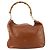 Borsa a Spalla Gucci Bamboo in Pelle 2 in 1 Marrone Oro 001 1781 1577 Auth 140200 - vista 13