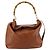 Borsa a Spalla Gucci Bamboo in Pelle 2 in 1 Marrone Oro 001 1781 1577 Auth 140200 - vista 2