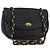 BALLY Borsa a Spalla con Catena Pelle Nera Oro Auth BA5751 Nero D'oro