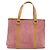 Céline Borsa a mano in tela Macadam C di CELINE in suede rosa e oro Auth bs29469 D'oro - vista 13