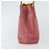 Céline Borsa a mano in tela Macadam C di CELINE in suede rosa e oro Auth bs29469 D'oro - vista 4