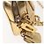 PRADA Borsa a mano in pelle 2 in 1 Oro Auth 142998 D'oro - vista 17