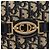 Borsa a Spalla in Tela Trotter Christian Dior Blu Navy Oro Auth 144091 D'oro - vista 14