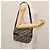 Borsa a Spalla in Tela Trotter Christian Dior Blu Navy Oro Auth 144091 D'oro - vista 20
