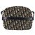 Borsa a Spalla in Tela Trotter Christian Dior Blu Navy Oro Auth 144091 D'oro - vista 3