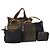 GUCCI Bamboo Web Sherry Line Tasche aus Leder und Canvas 6 Set Beige Schwarz Auth bs29373 Khaki