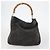 GUCCI Bamboo Web Sherry Line Tasche aus Leder und Canvas 6 Set Beige Schwarz Auth bs29373 Khaki - vue 7