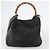 GUCCI Bamboo Web Sherry Line Tasche aus Leder und Canvas 6 Set Beige Schwarz Auth bs29373 Khaki - vue 8