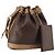 Céline Borsa a Spalla in Tela Macadam CELINE in Pelle PVC Marrone Auth gh633
