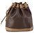 Céline Borsa a Spalla in Tela Macadam CELINE in Pelle PVC Marrone Auth gh633 - vista 2