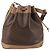 Céline Borsa a Spalla in Tela Macadam CELINE in Pelle PVC Marrone Auth gh633 - vista 3