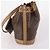 Céline Borsa a Spalla in Tela Macadam CELINE in Pelle PVC Marrone Auth gh633 - vista 4