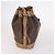 Céline Borsa a Spalla in Tela Macadam CELINE in Pelle PVC Marrone Auth gh633 - vista 5