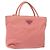 PRADA Borsa a mano in nylon rosa Auth gh489