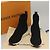 LOUIS VUITTON Calzini Sneakers Dopo Partita Cotone Nero LV Auth 133282 - vista 39