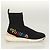LOUIS VUITTON Calzini Sneakers Dopo Partita Cotone Nero LV Auth 133282 - vista 4