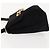 Borsa a Spalla Gancini in Pelle Scamosciata Nera e Oro Salvatore Ferragamo Auth 142668 Nero D'oro - vista 4