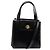 Bulgari Bolsa de mão BVLGARI em couro 2 em 1 ouro preto Auth bs29102 Dourado