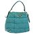 Borsa a Spalla PRADA Nylon Blu Oro Auth 141518 D'oro