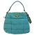 Borsa a Spalla PRADA Nylon Blu Oro Auth 141518 D'oro - vista 13
