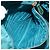 Borsa a Spalla PRADA Nylon Blu Oro Auth 141518 D'oro - vista 22