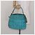 Borsa a Spalla PRADA Nylon Blu Oro Auth 141518 D'oro - vista 23