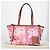 LOEWE Bolsa Tote Anagram de Lona Rosa Auth 134869M - vista 12