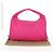 Autre Marque BORSA Hobo INTRECCIATO IN PELLE ROSA ARGENTO AUTH 143823V - vista 12