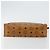 Borsa Clutch MCM Logogram Vicetos in Pelle PVC Marrone Oro Auth am9104 D'oro - vista 7