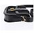 Céline Borsa a Spalla Celine C Sulky in Tela Nera e Oro Auth BA6371 Nero D'oro - vista 5