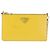 Saffiano Borsa a Spalla PRADA in Pelle Safiano Gialla Argento Auth 142941 Giallo - vista 13