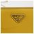 Saffiano Borsa a Spalla PRADA in Pelle Safiano Gialla Argento Auth 142941 Giallo - vista 17