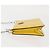 Saffiano Borsa a Spalla PRADA in Pelle Safiano Gialla Argento Auth 142941 Giallo - vista 4