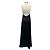 Satinabendkleid mit Neckholder und schwarzen Strasssteinen von Genny - Ansicht 3