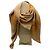 Bufanda cuadrada de seda twill con estampado de cadena Chanel topo / oro Beige - vista 3