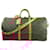 Louis Vuitton Monogram Canvas Keepall Bandoulière 55 Travel Bag M41414 Brown Leather  ref.2537721
