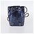 Borsa Gancini in pelle vinilica Salvatore Ferragamo 3 pezzi Nero Blu Auth BA5853 Blu navy - vista 16