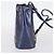 Borsa Gancini in pelle vinilica Salvatore Ferragamo 3 pezzi Nero Blu Auth BA5853 Blu navy - vista 17
