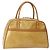 LOUIS VUITTON Bolso de Mano Tompkins Square Monogram Vernis Beige M91149 Auth hk3021