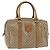 Céline Boston Bag aus Macadam-Canvas CELINE PVC Beige Gold Auth BA6457 Golden