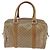 Céline Boston Bag aus Macadam-Canvas CELINE PVC Beige Gold Auth BA6457 Golden - Ansicht 3