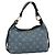 Borsa a Spalla Salvatore Ferragamo in Tela Blu Oro Auth sw1326 D'oro