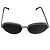Timeless Chanel Gafas de sol de metal con cadena negras Negro - vista 4