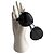 Timeless Chanel Gafas de sol de metal con cadena negras Negro - vista 9