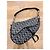 Dior Saddle Tasche Grau Stoff - Ansicht 2