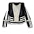 Balmain Lederjacke Schwarz Weiß  - Ansicht 1