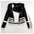 Balmain Lederjacke Schwarz Weiß  - Ansicht 3