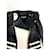 Balmain Lederjacke Schwarz Weiß  - Ansicht 7
