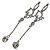 Orecchini pendenti in cristallo di strass argento con logo Christian Dior Silver hardware