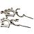 Orecchini pendenti in cristallo di strass argento con logo Christian Dior Silver hardware - vista 3